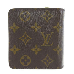 Louis Vuitton fold Monogram Wallet Canvas Bi Zip Compact